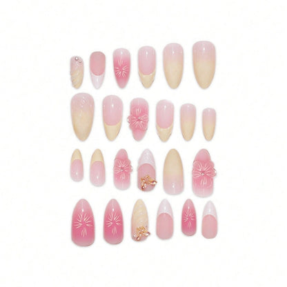 Elegant Floral Design Press-On Nails Acalora
