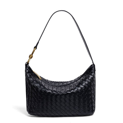 Stylish Woven Leather Handbag Acalora