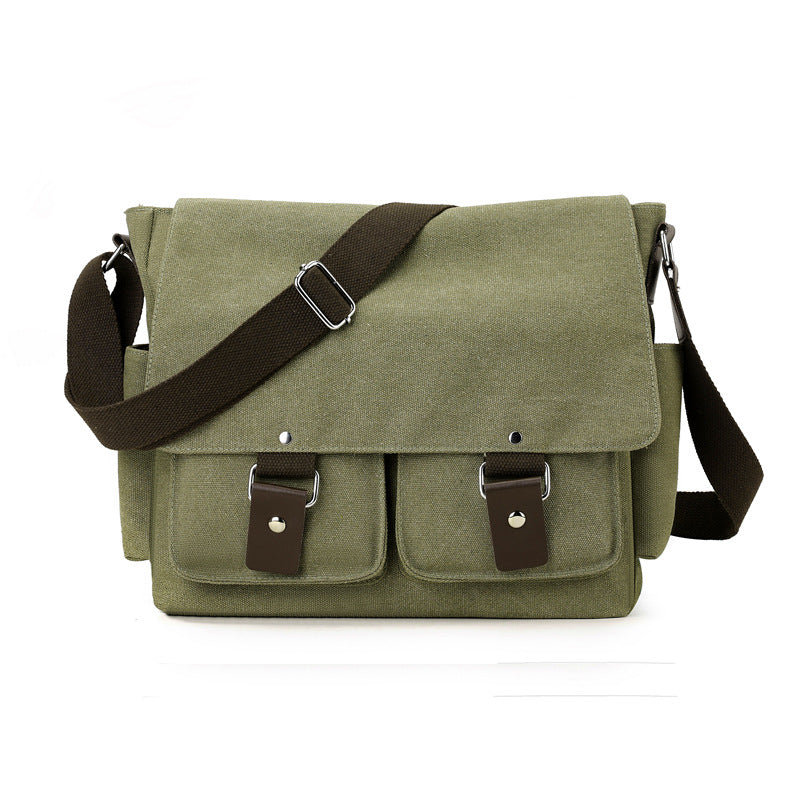 Classic Canvas Messenger Bag Acalora