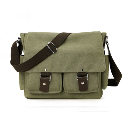 Classic Canvas Messenger Bag Acalora