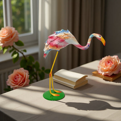 Artistically designed Flamingo sculpture Acalora