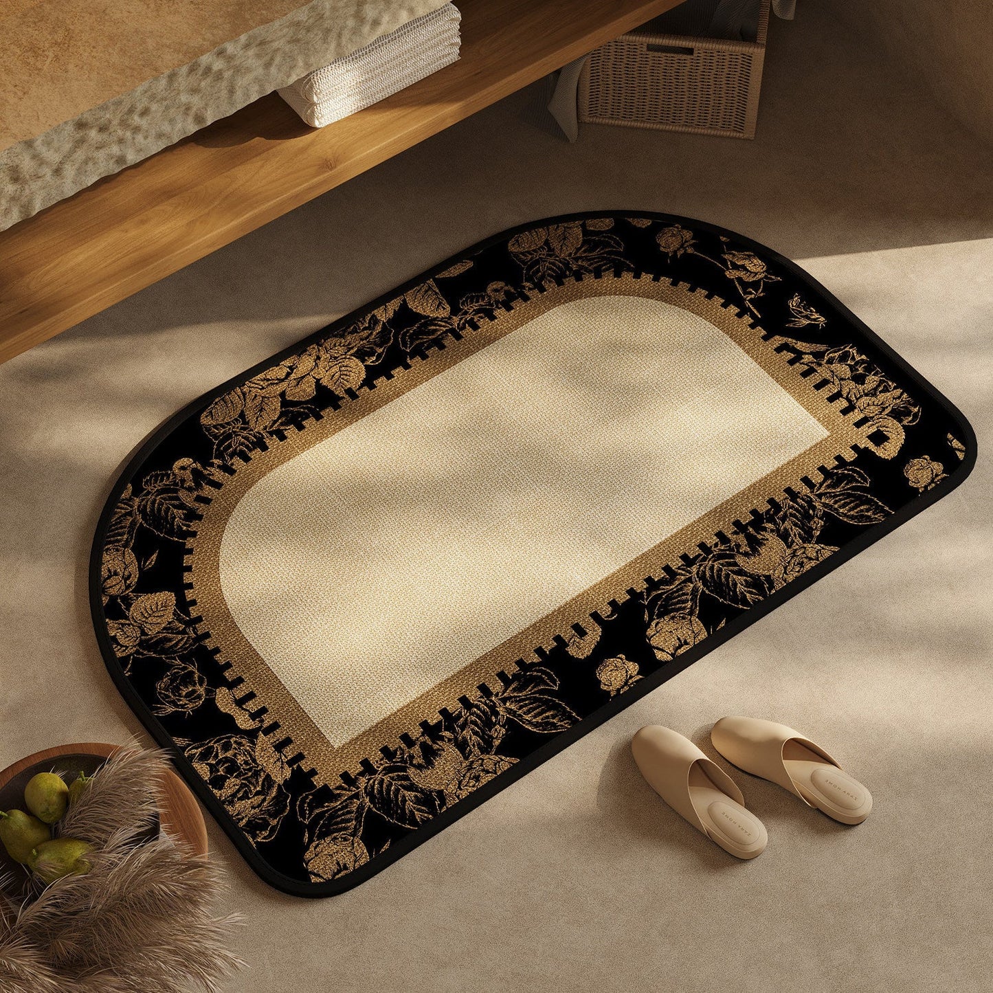 Chic Geometric Design Bath Mat