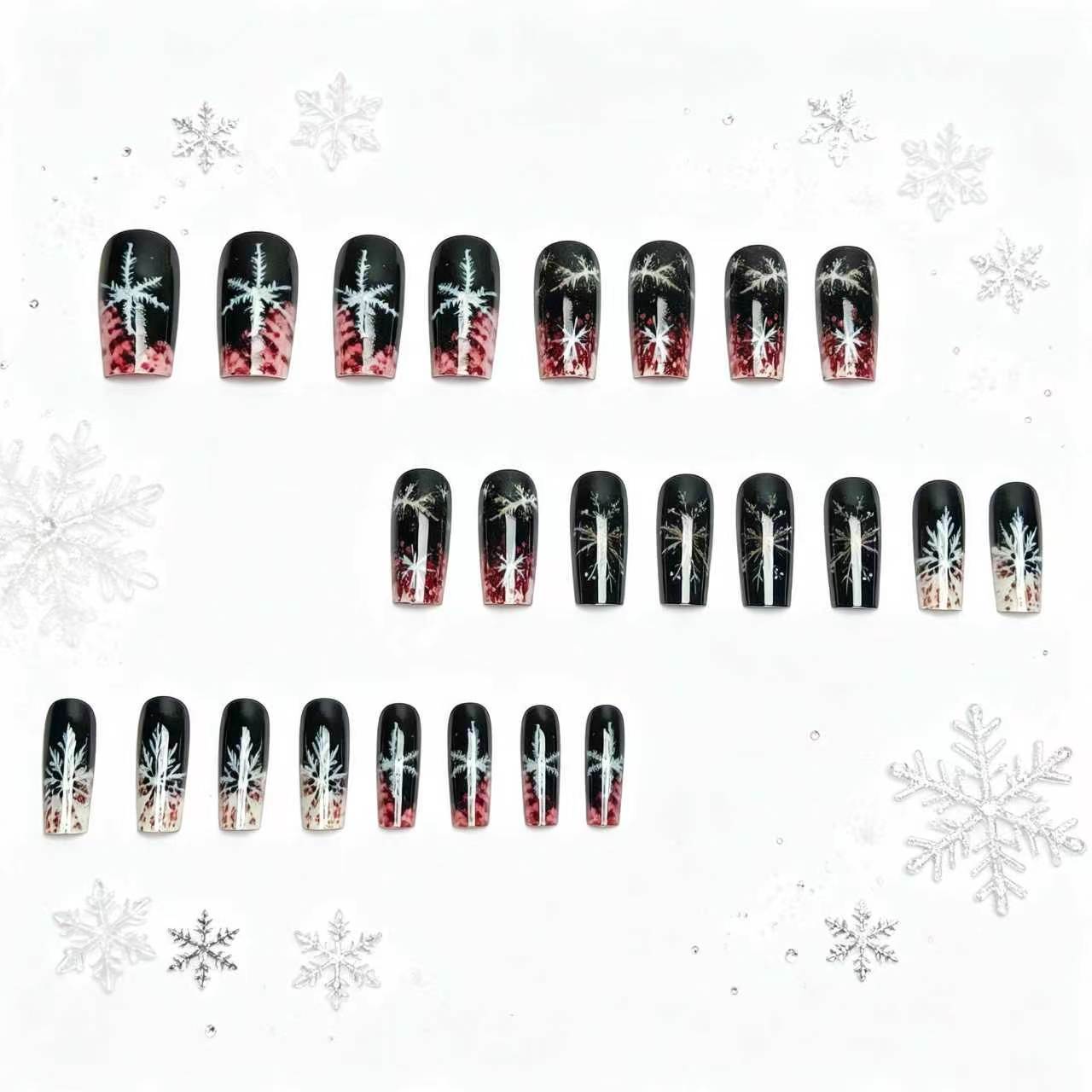 Winter-Themed Long-Lasting Nail Art Acalora