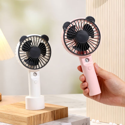 Women's portable hand fan with spray function Brehn