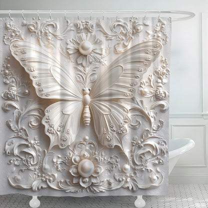 Artistic Butterfly Shower Curtain