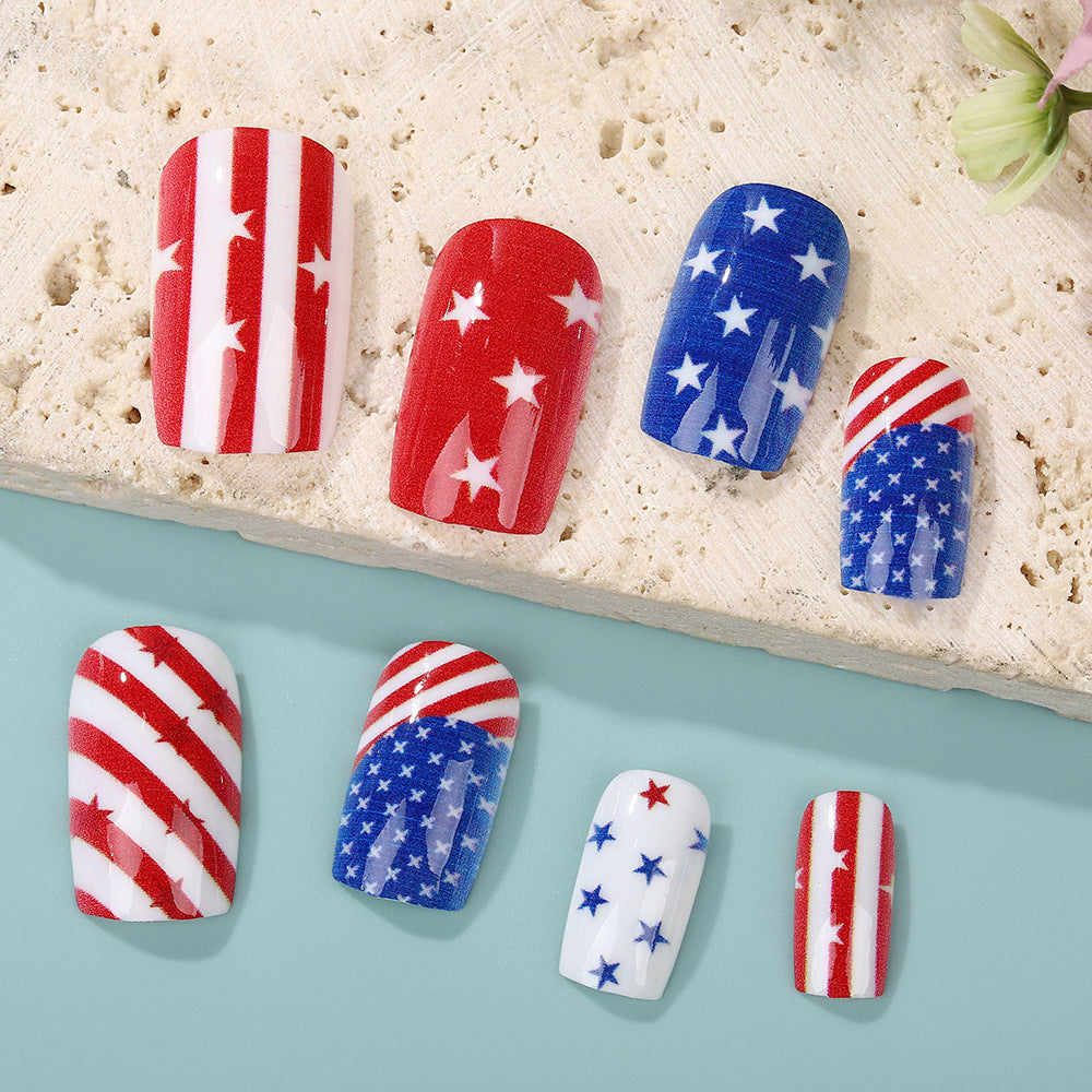Artificial nails with national design Acalora