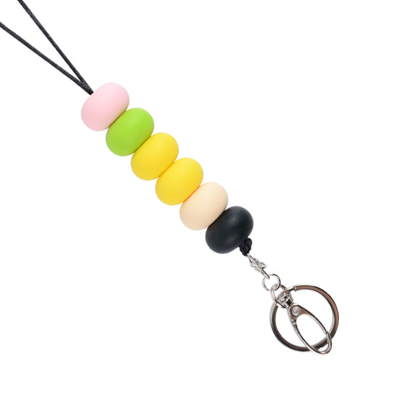Colorful Beaded Keychain Holder Acalora