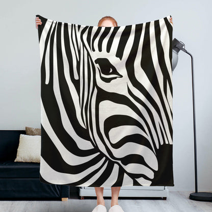 Stylish Zebra Print Blanket