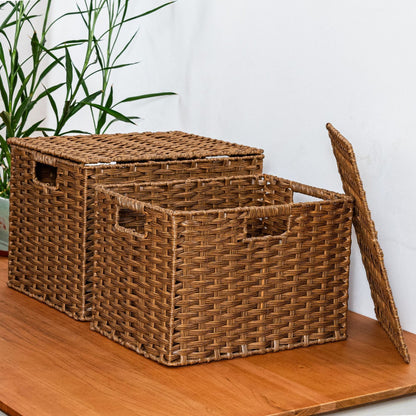 Women's Practical Storage Basket with Handles Bowlift
