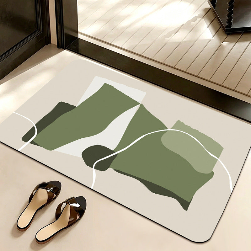 Abstract Pattern Non-Slip Bath Mat Acalora