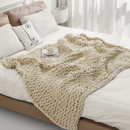 Chunky Knitted Blanket