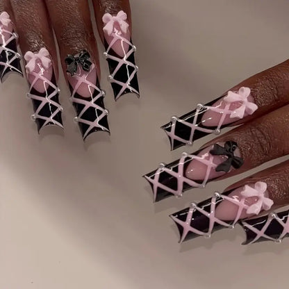 3D Decorative Press-On Nail Art Acalora