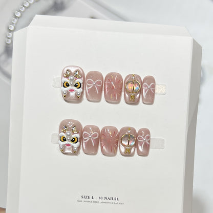 Artistic Themed Press-On Nail Set Acalora