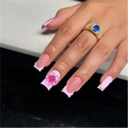 Artistic Press-On Nail Set with Premium Embellishments Acalora