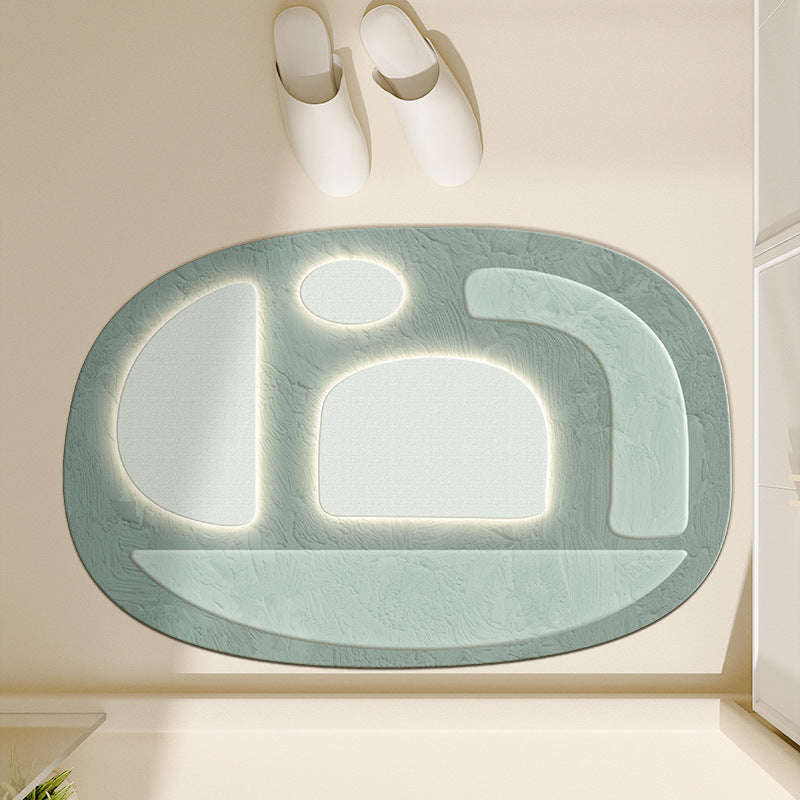 Floral-Inspired Decorative Bath Mat