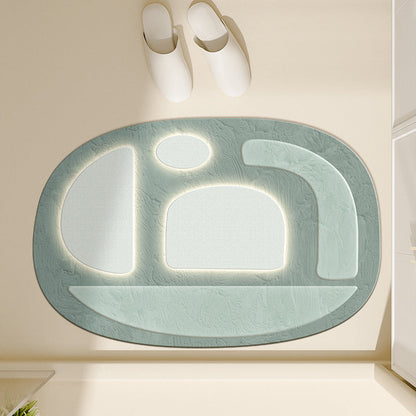 Floral-Inspired Decorative Bath Mat