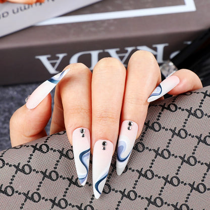 Professional artificial nails with elegant designs Acalora