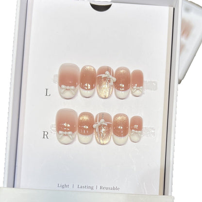 Elegant Reusable Press-On Nail Set Acalora