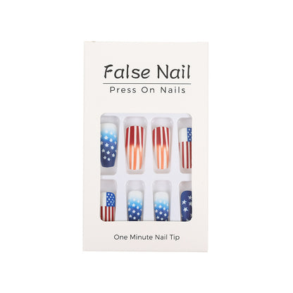 Patriotic style artificial nails Acalora