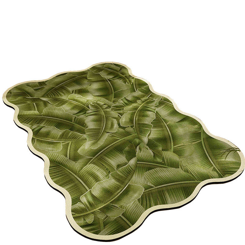 Floral Pattern Bath Mat