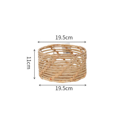 Braided basket with open design