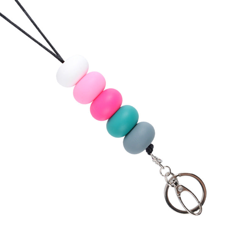 Colorful Beaded Keychain Holder Acalora