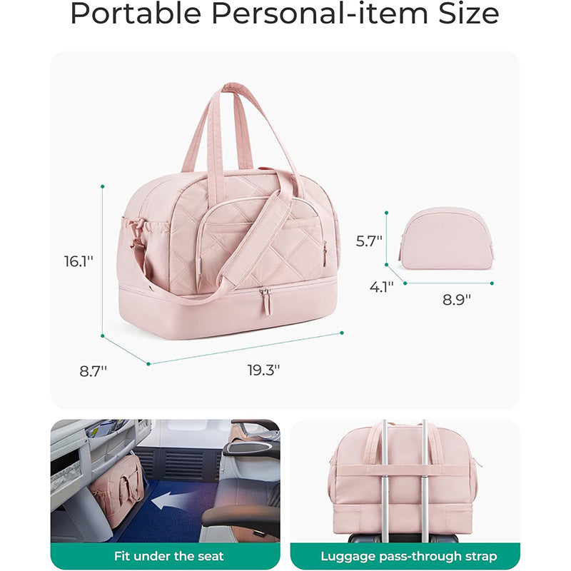 Quilted Multi-Functional Travel Duffle Bag Acalora
