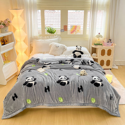 Decorative Fleece Throw Blanket