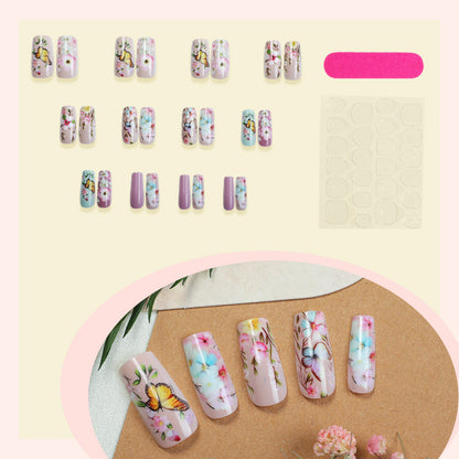 Floral Art Press-On Nails Set Acalora