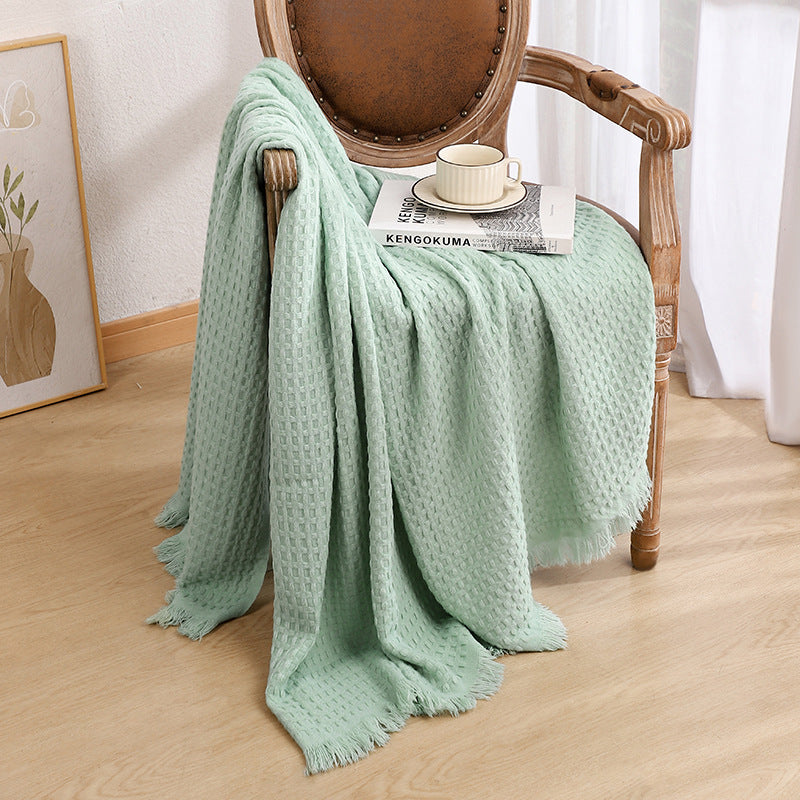 Luxurious Textured Knit Throw Blanket