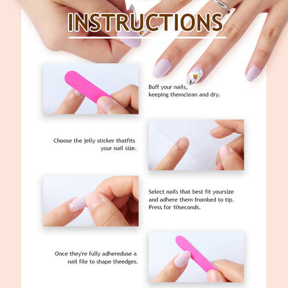 Trendy Stiletto Press-On Nails Acalora