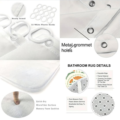 Bohemian-Themed Four-Piece Digital Bathroom Set