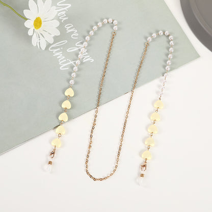 Heart Charm Eyewear Chain Acalora