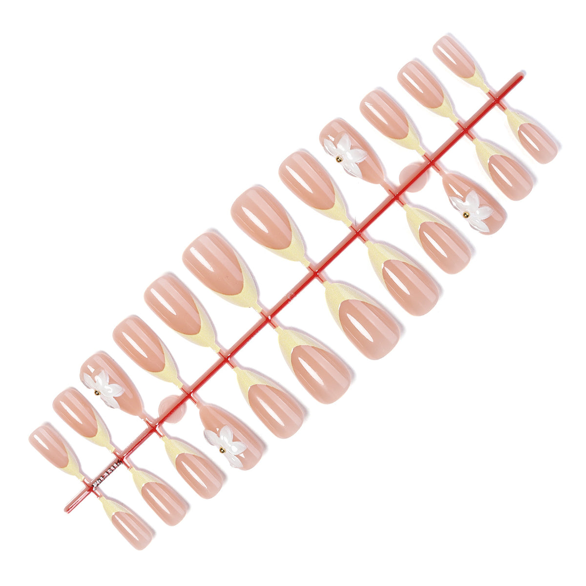 Premium Floral Embellished Press-On Nails Acalora