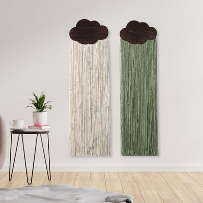 Macrame Wall Decor with Cloud Motif Acalora