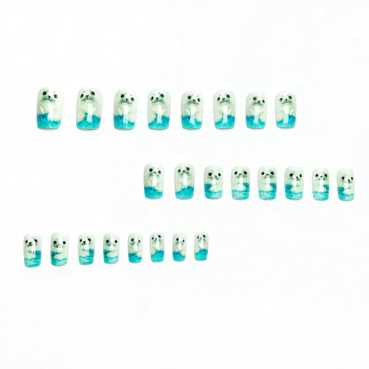 3D Seal-Themed Nail Art Acalora