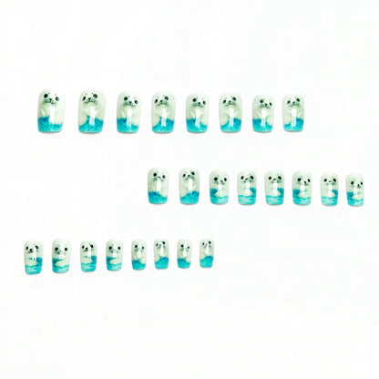 3D Seal-Themed Nail Art Acalora