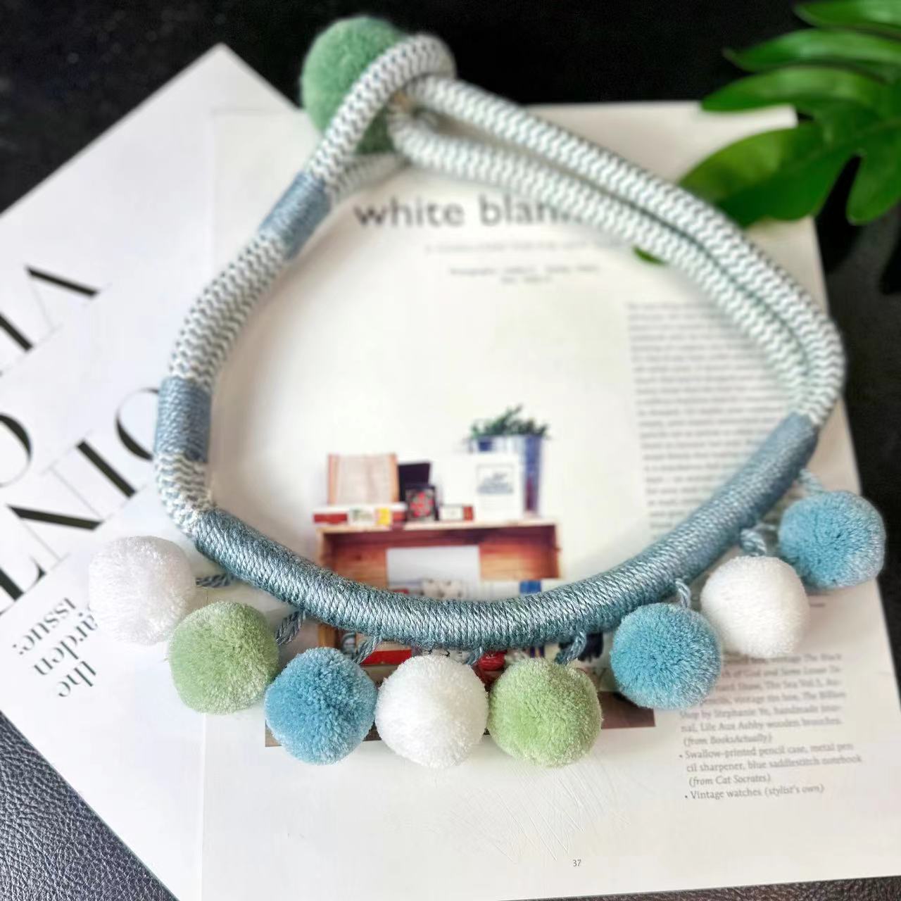 Trendy Knit Necklace Acalora