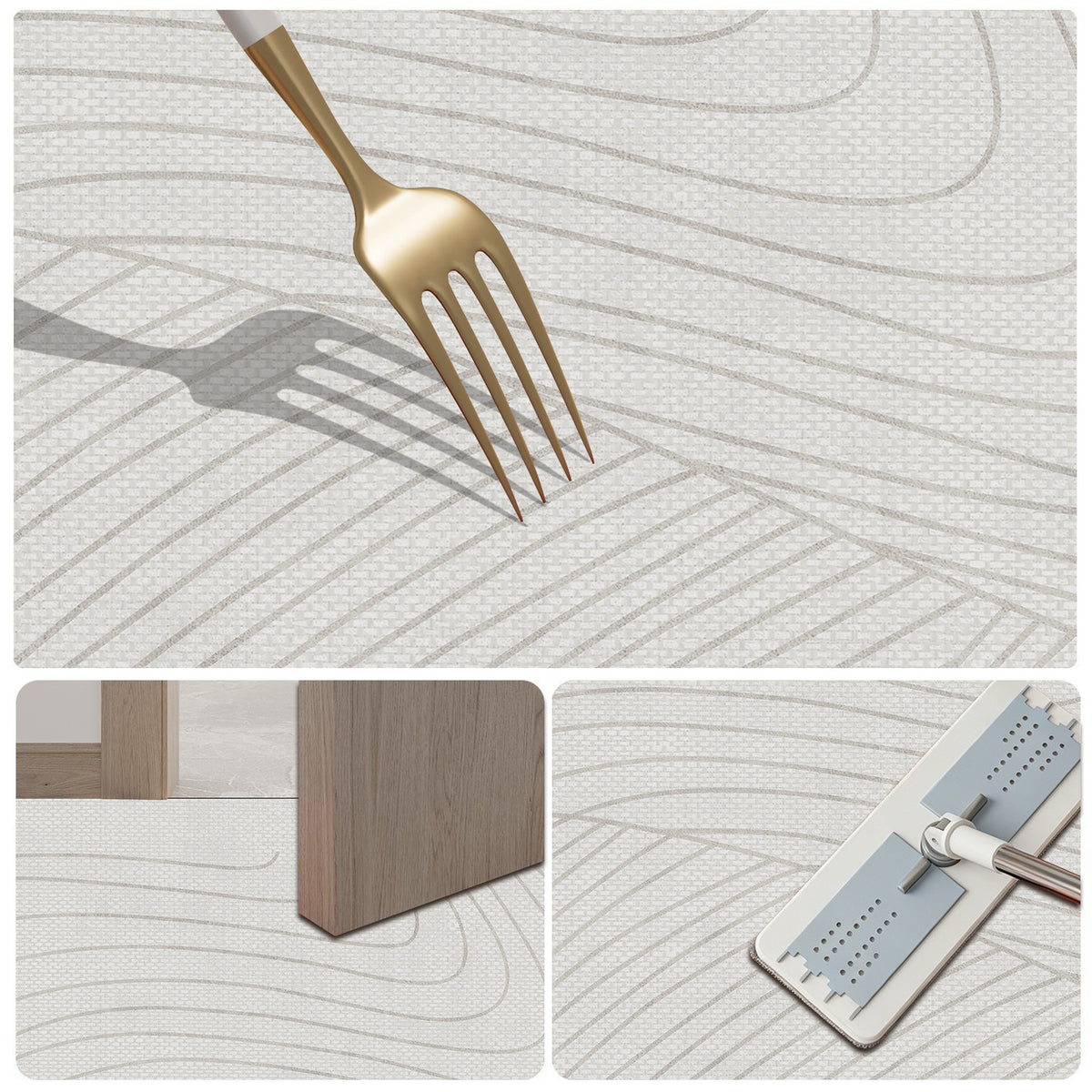 Geometric Patterned Bathroom Mat Acalora