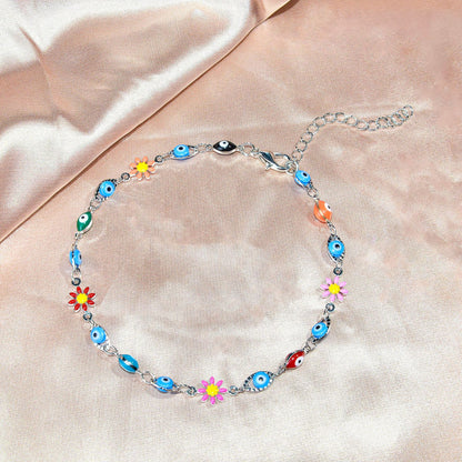 Colorful Evil Eye Charm Bracelet Acalora 1788164354