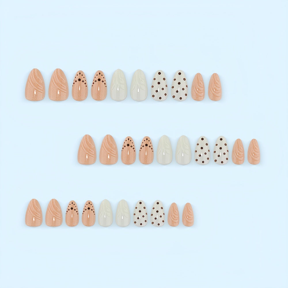 Artificial nails in refined dot design Acalora