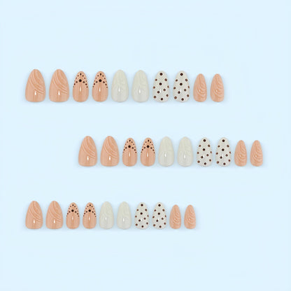 Artificial nails in refined dot design Acalora