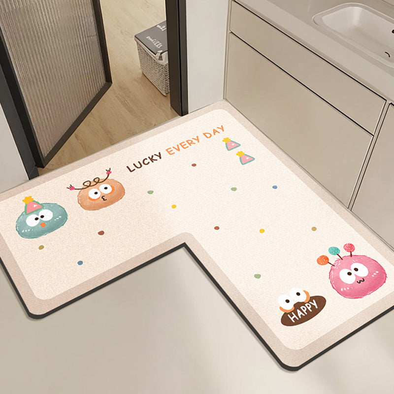 Cute Rabbit Print Bath Mat