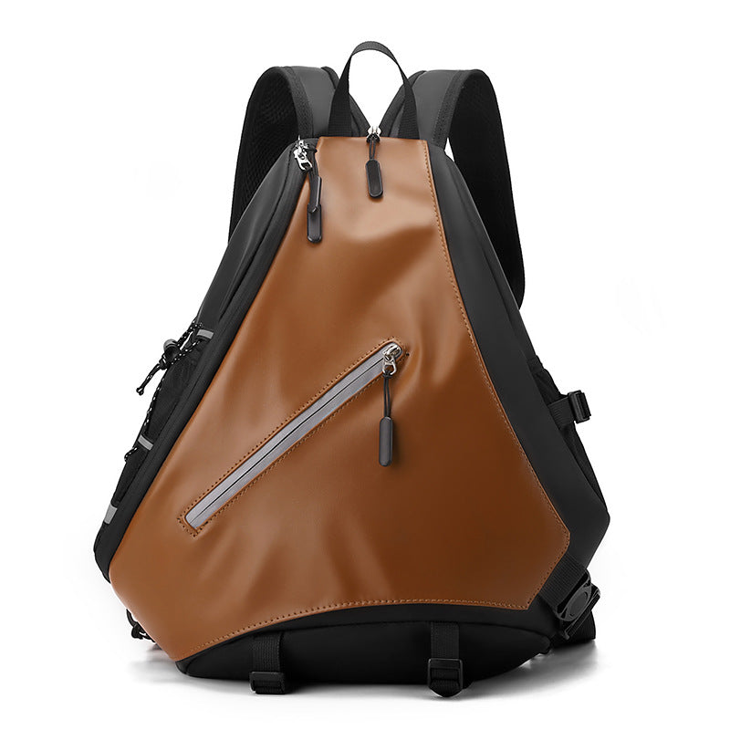 Unique Triangular Design Sling Backpack Acalora