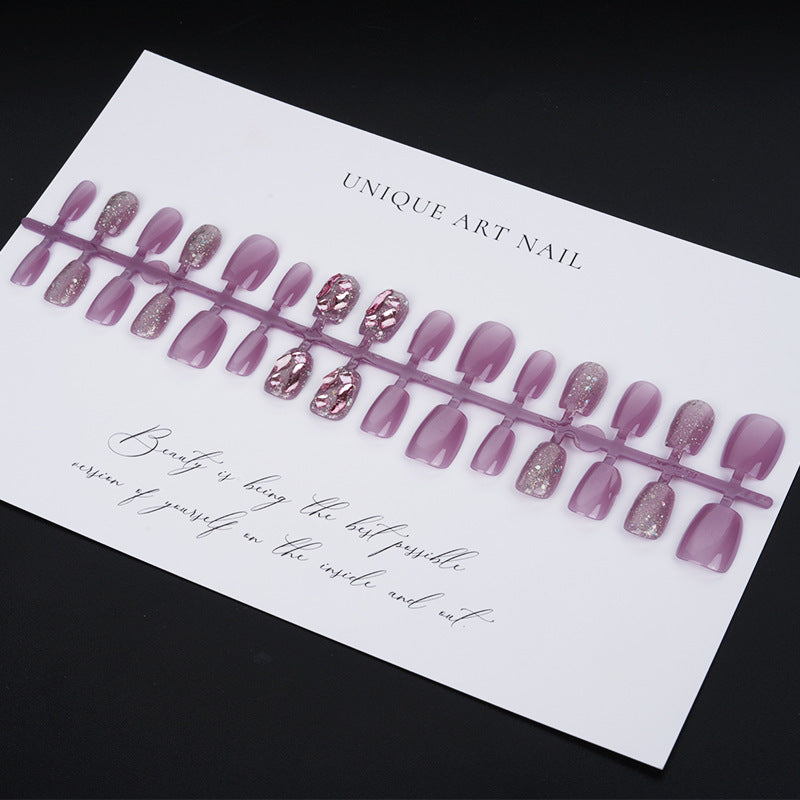 Decorative Glitter Press-On Nail Tips Acalora