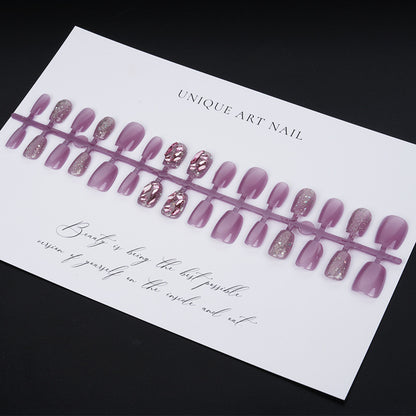 Decorative Glitter Press-On Nail Tips Acalora