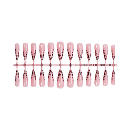 Premium Artistic Leopard Print Press-On Nails Acalora