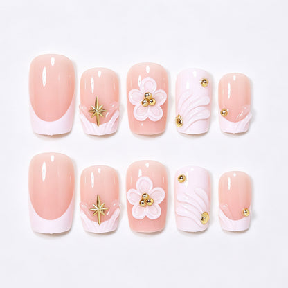 Floral-Themed 3D Nail Art Set Acalora