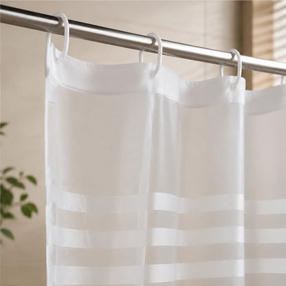 Waterproof Stripe Shower Curtain