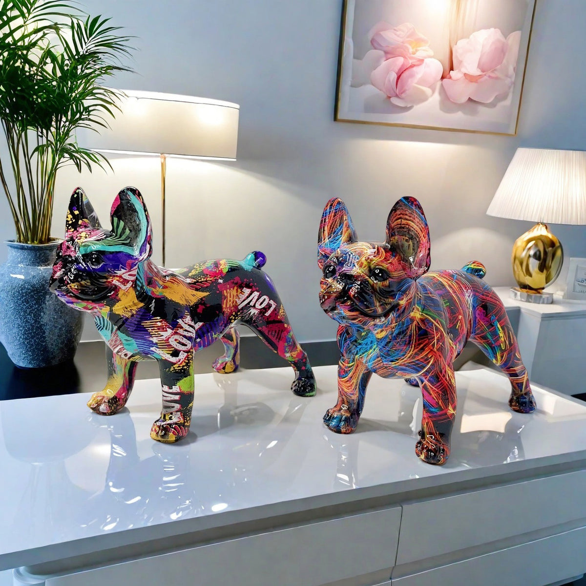 Artistic Bulldog Sculpture Acalora
